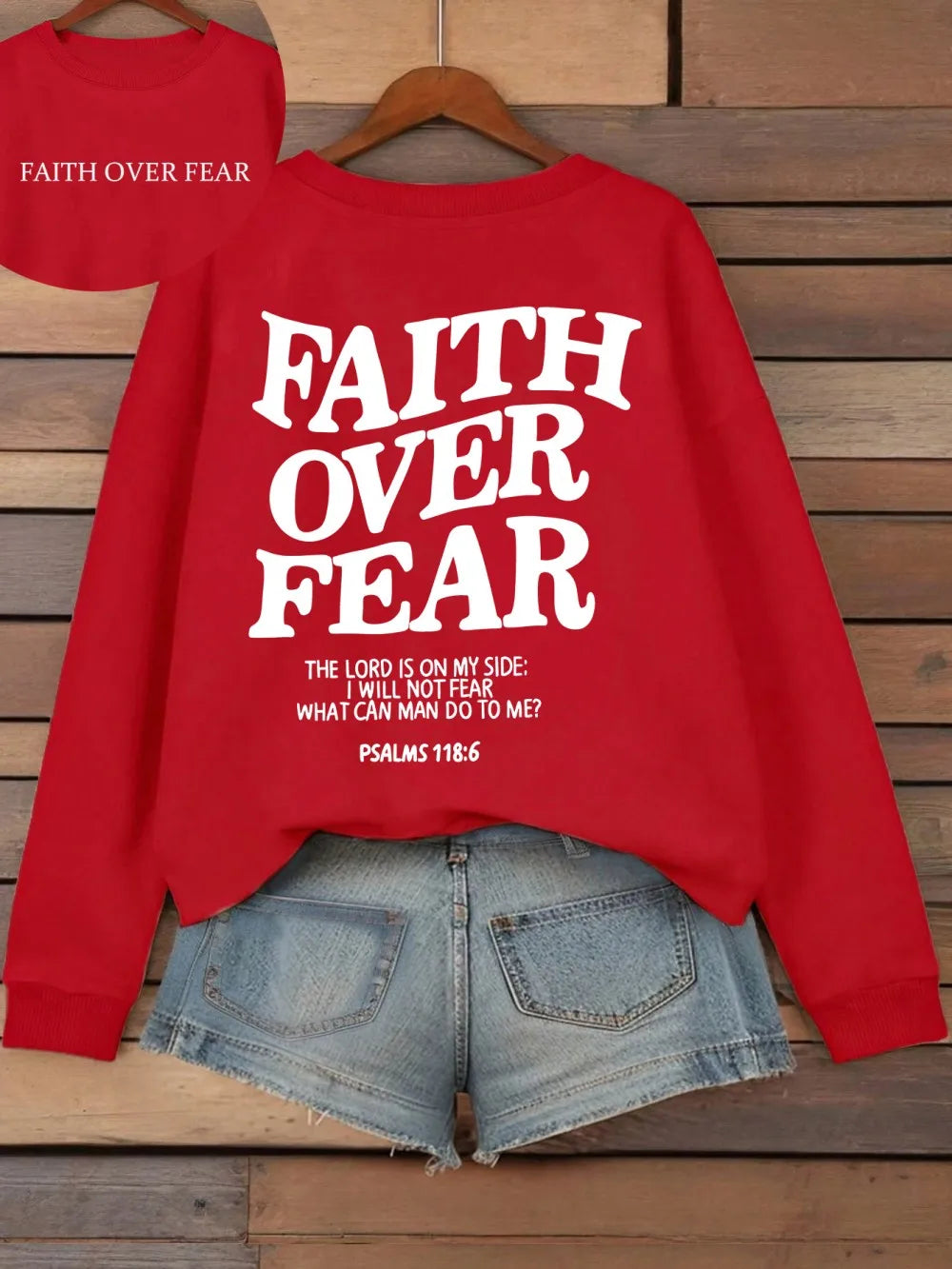 Faith Over Fear Fleece Hoodie