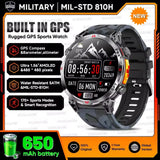 New Upgrade GPS Outdoor Sports SmartWatch Men With 5ATM Swim Compass Altimeter 1.56" AMOLED Heart Rate Bluetooth Call Smartwatch
