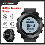 NORTH EDGE APACHE-D Men Free Dive Digital Watch Outdoor Sports Swimming Waterproof 100M Altitude Barometer Compass Wristwatches