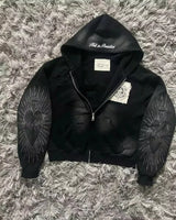 Y2K Harajuku Joker Graphic Zip-Up Hoodie