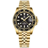 PAGANI DESIGN GMT Automatic Watch — Sapphire Crystal, 10-Bar Waterproof, 40mm