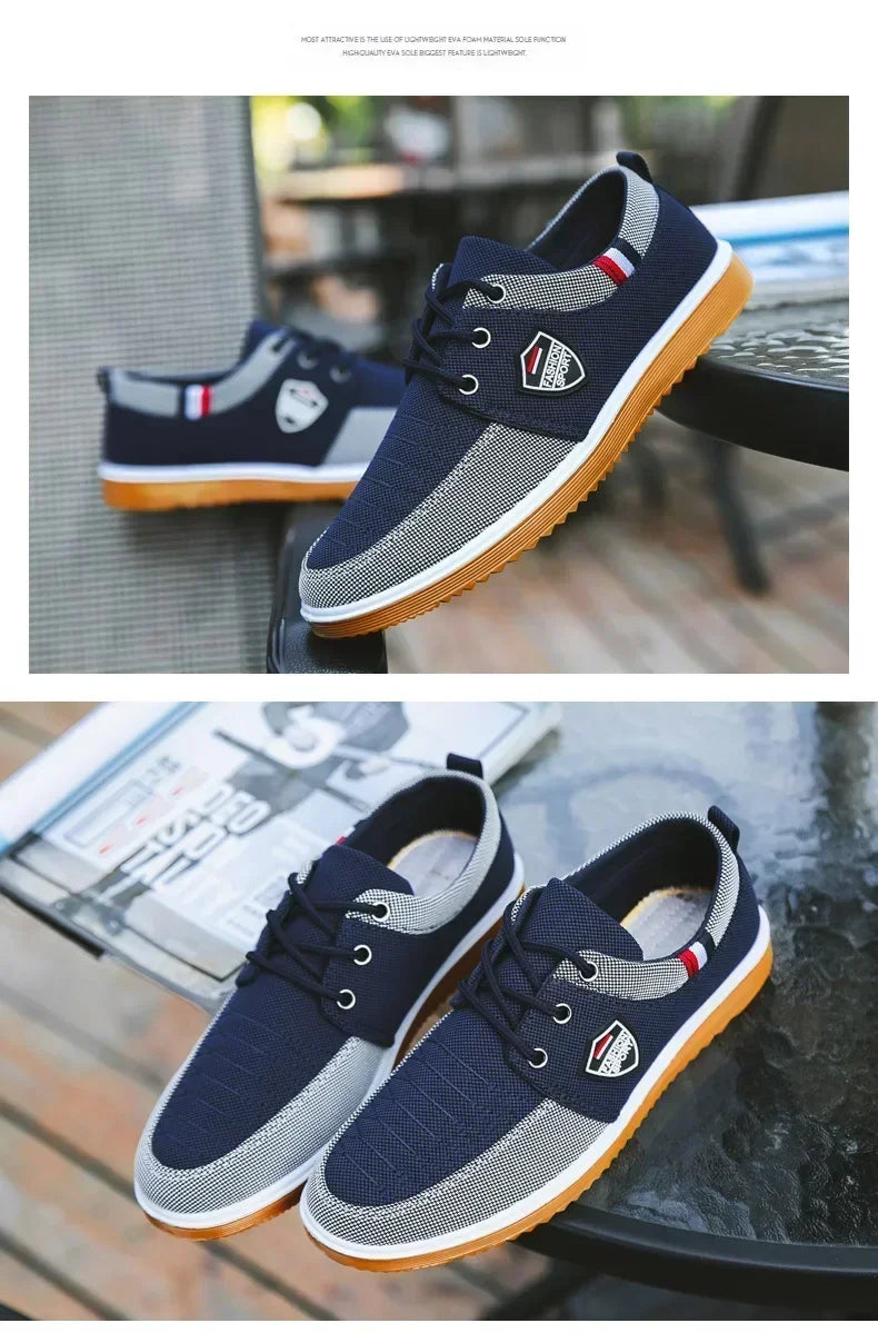 Best Selling Men's casual shoes Vulcanized Work loafers Mesh Lightweight Man sports shoes Canvas Shoes for Men