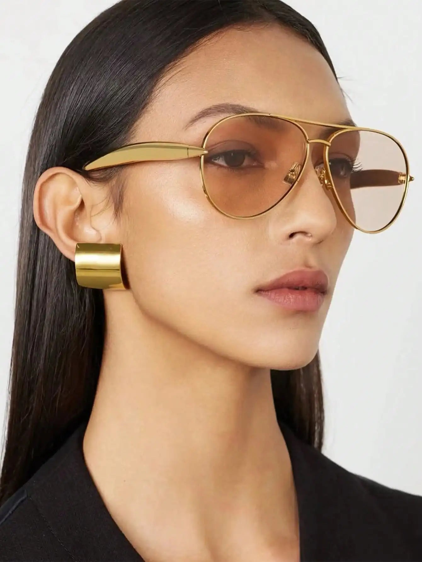 Large Frame Double Bridge Aviator Sunglasses | UV400