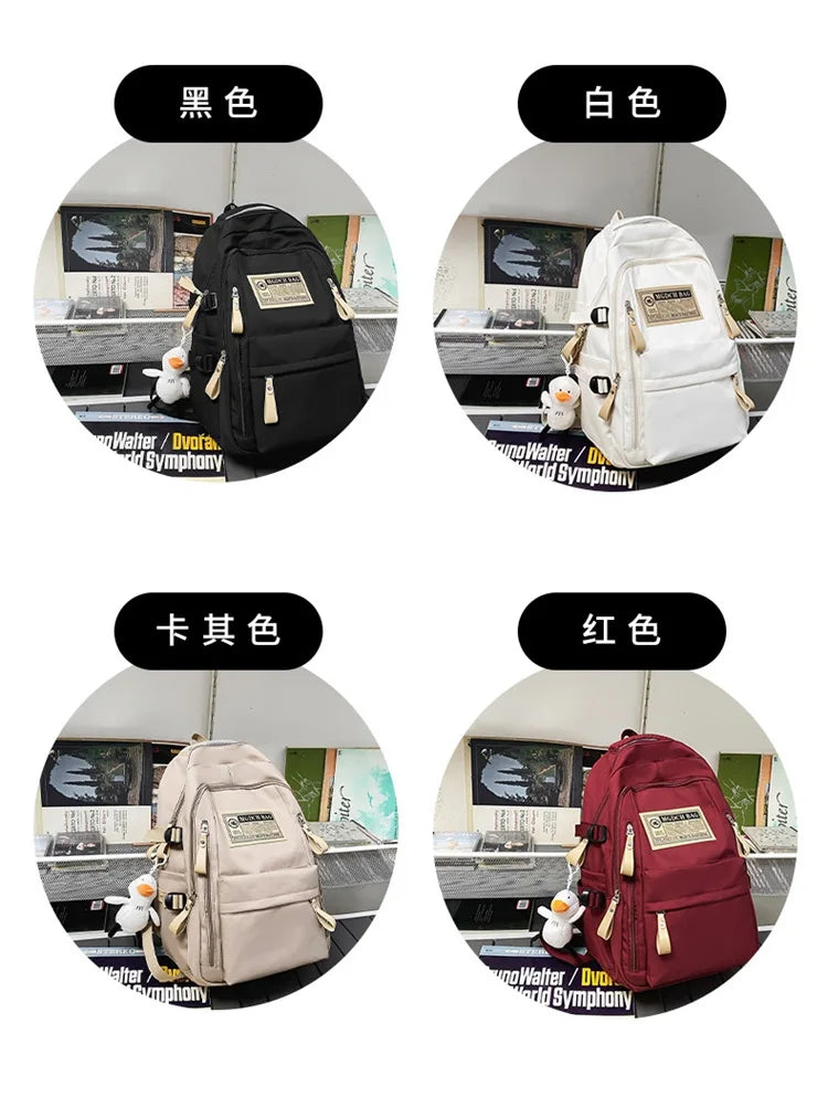 Fashion Big Student School Backpack Rucksack Girls Boys School Bag High Capacity Women Backpack Female Leisure Travel Mochila