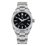 Watchdives WD0003C Quartz Watch VH31 Sweep Seconds Movement 38mm Ice Crack Dial Sapphire Luminous 100m Waterproof Men Wristwatch