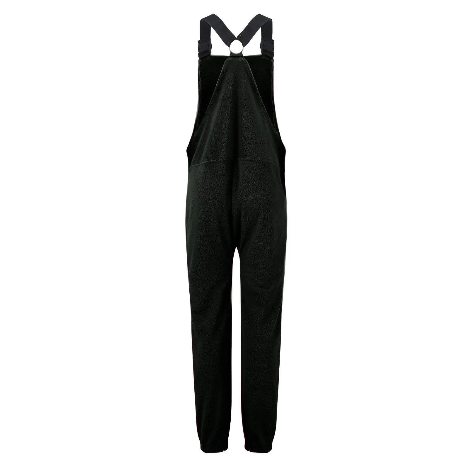 Fleece Bib Overalls - Adjustable Warm Winter Fuzzy Jumpsuit & Ski Pants