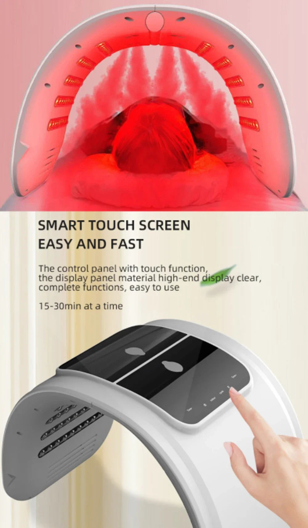 7 Colors PDT LED Mask 2025 Professional Facial Red Light Therapy Face Lift Anti Wrinkle Beauty Machine Skin Rejuvenation Device