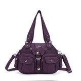Vintage Women Handbags Satchel Top-handle Handbag PU Shoulder Bag Dumpling Pack Give Gifts Shoulder Bags Phone Money Pack