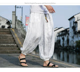 Men’s Ice Silk Dragon Jacquard Bloomers