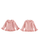 Classic Baby Girl V-Neck Knit Cardigan