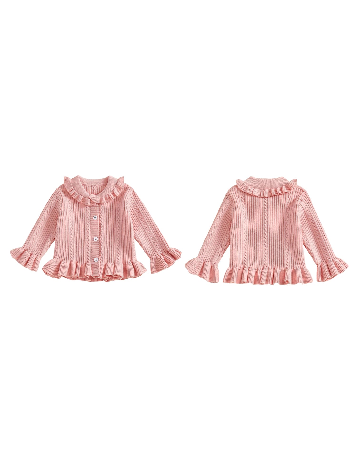Classic Baby Girl V-Neck Knit Cardigan