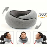 1 pc Ergonomic U-Shaped Travel Pillow – Soft, Durable Neck Support for Airplanes, Trains,  Cars & Office Naps – Portable Pillow