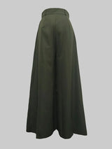 Women's High-Waisted Pleated Wide-Leg Pants