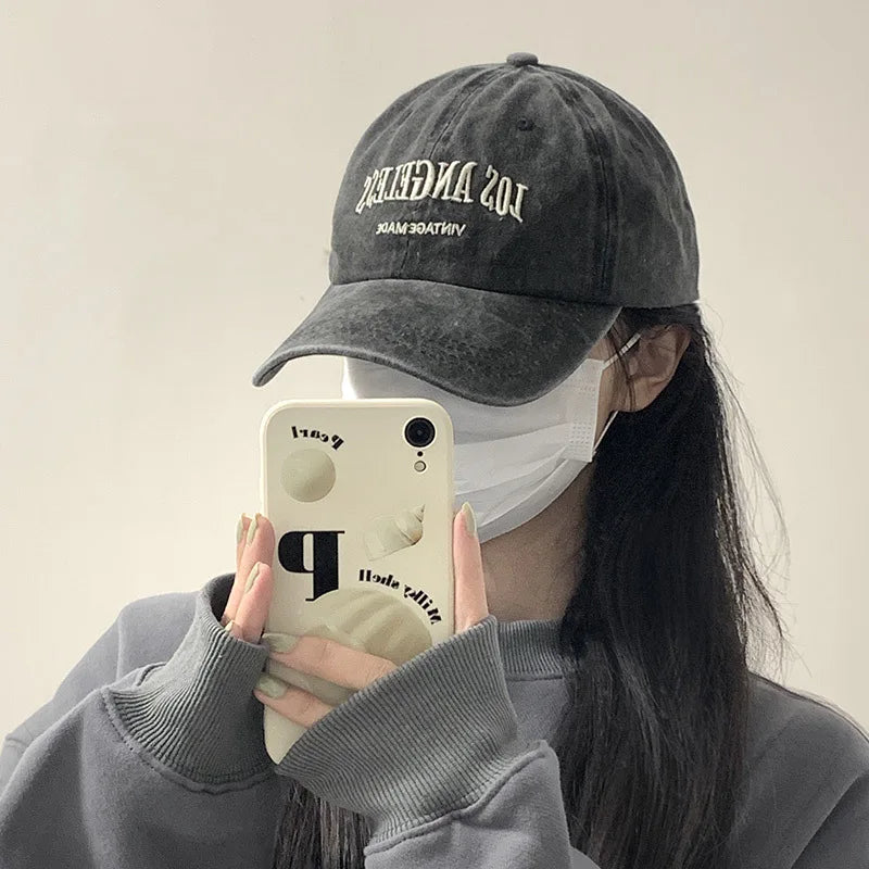 Unisex Washed Embroidered Baseball Cap