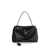 Large Capacity Women's Leather Handbag High-End Single Shoulder Crossbody Tote for Commuting