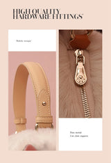 Women Exquisite Shoulder Underarm Bags Siamese Cat Bag Plush Cute Plush Crossbody Bag Female Winter Autumn Handbags Hot