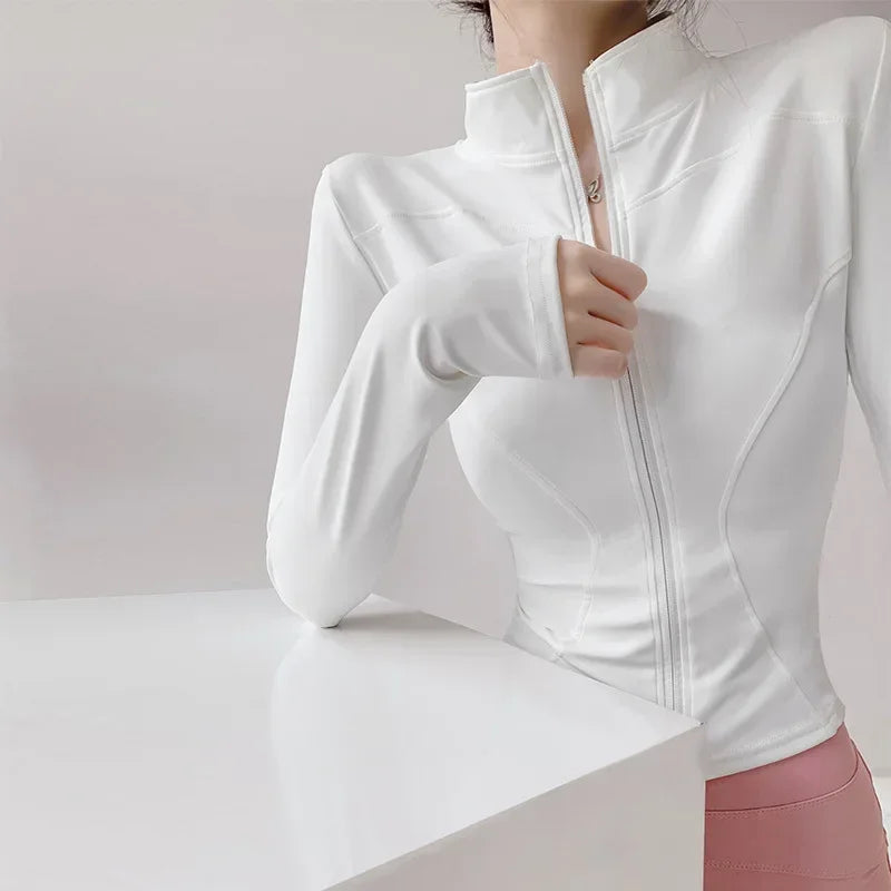 Quick-Dry Performance Yoga Jacket