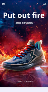 361 Degrees BIG3 5.0 Quick Men Basketball Shoes Cushioning Light Breathable Stable Professional Flexible Male Sneakers 672421121