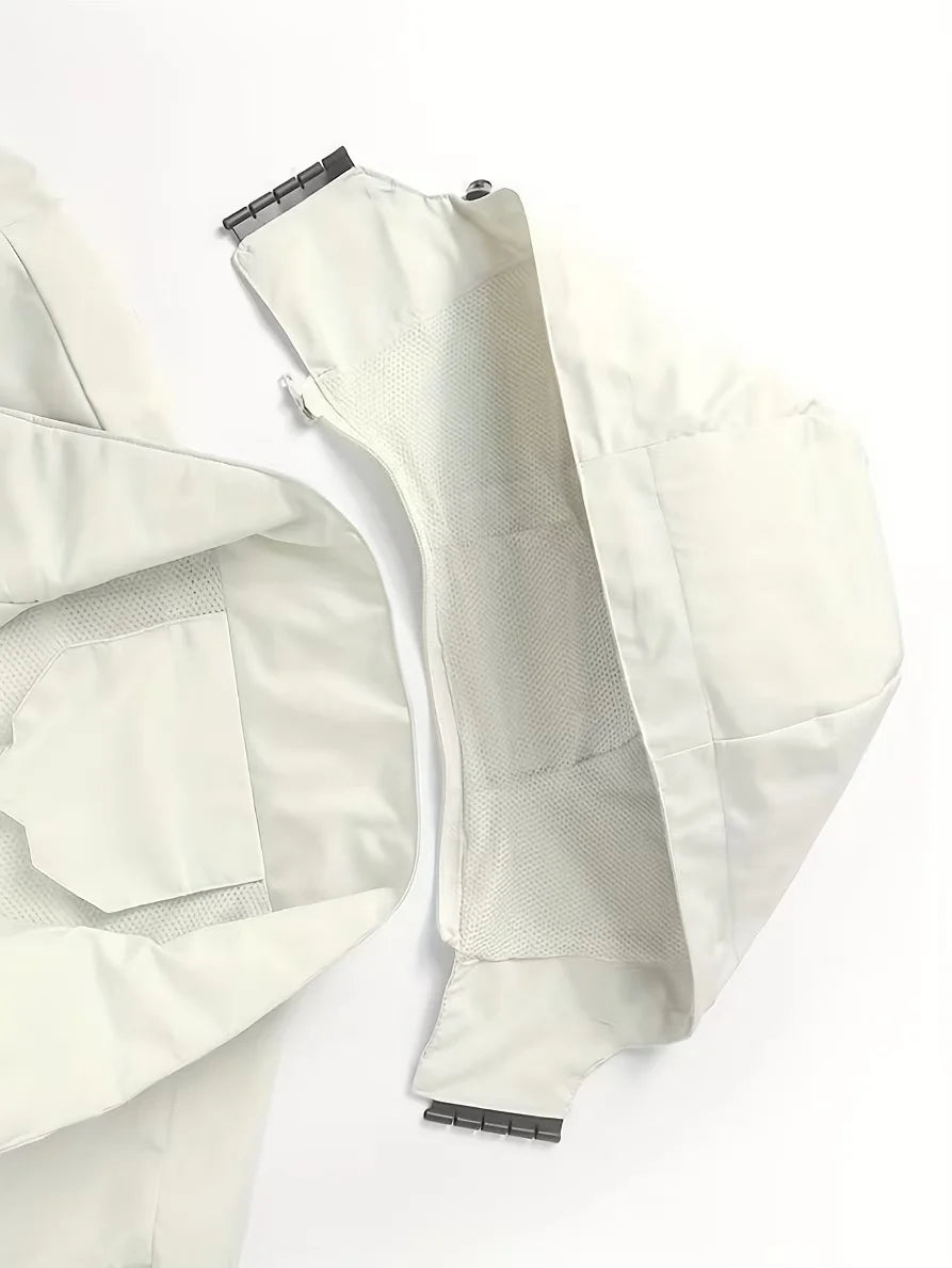 Men’s Hooded Rain Jacket with Detachable Hood