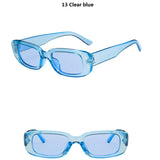 28 PCS Rectangle Sunglasses | UV400 Unisex Set
