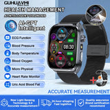 ECG+PPG Health Smartwatch – AI Body Analysis & BT Calling