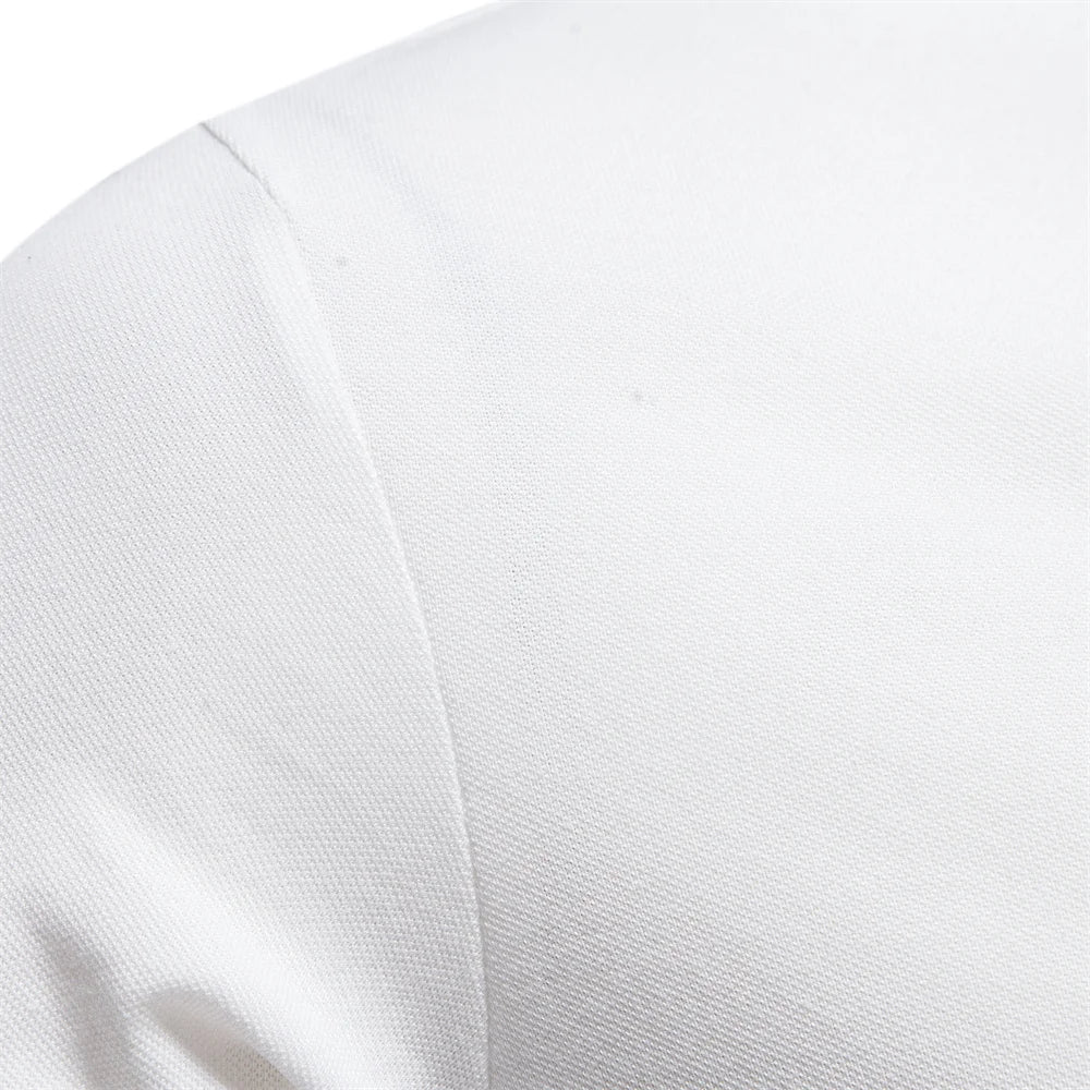 Men's Cotton Polo Shirt – Solid Colors, Relaxed Fit