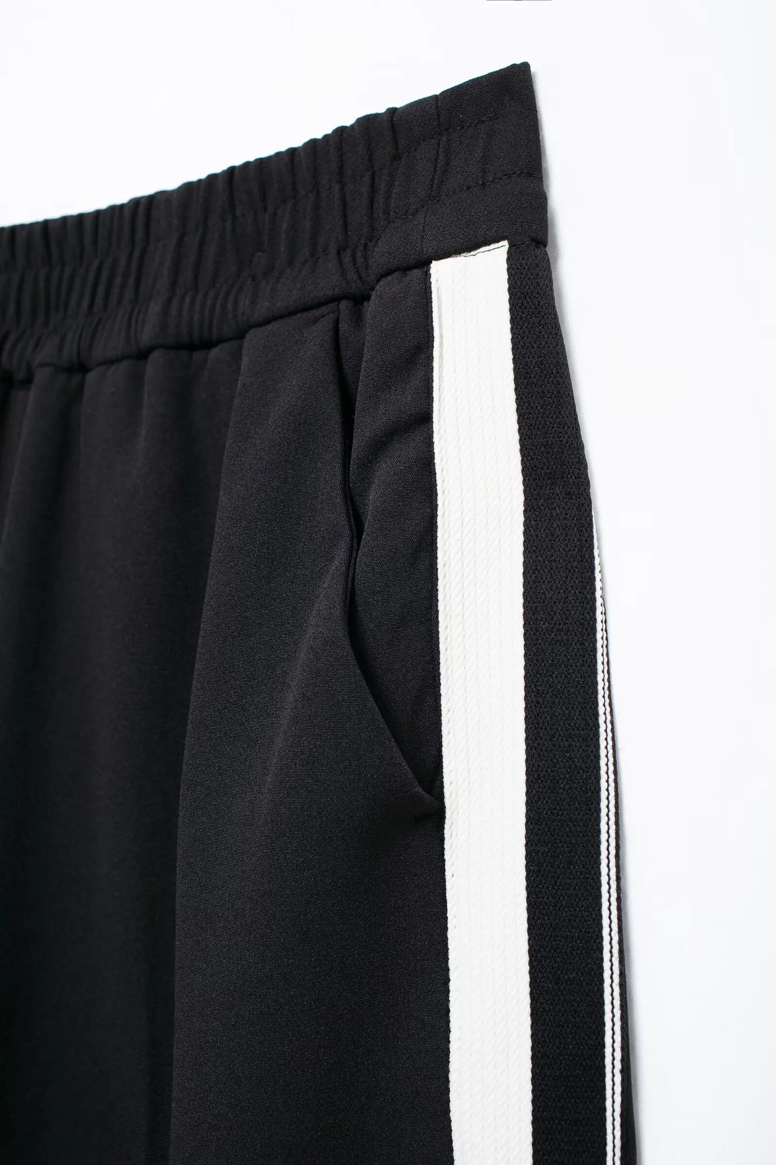2024 New Women Casual Black Trousers Suits Sports Short Jacket + Female Vinatge Black White Patchwork Baggy Pants Street
