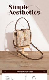 CHCH Women's Shoulder Bag Summer New PP Grass Woven Handbag Holiday Phone Bag