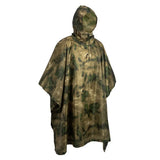Tactical Camo Raincoat – Packable Waterproof Poncho