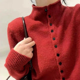 Women's Stand Collar Knit Cardigan