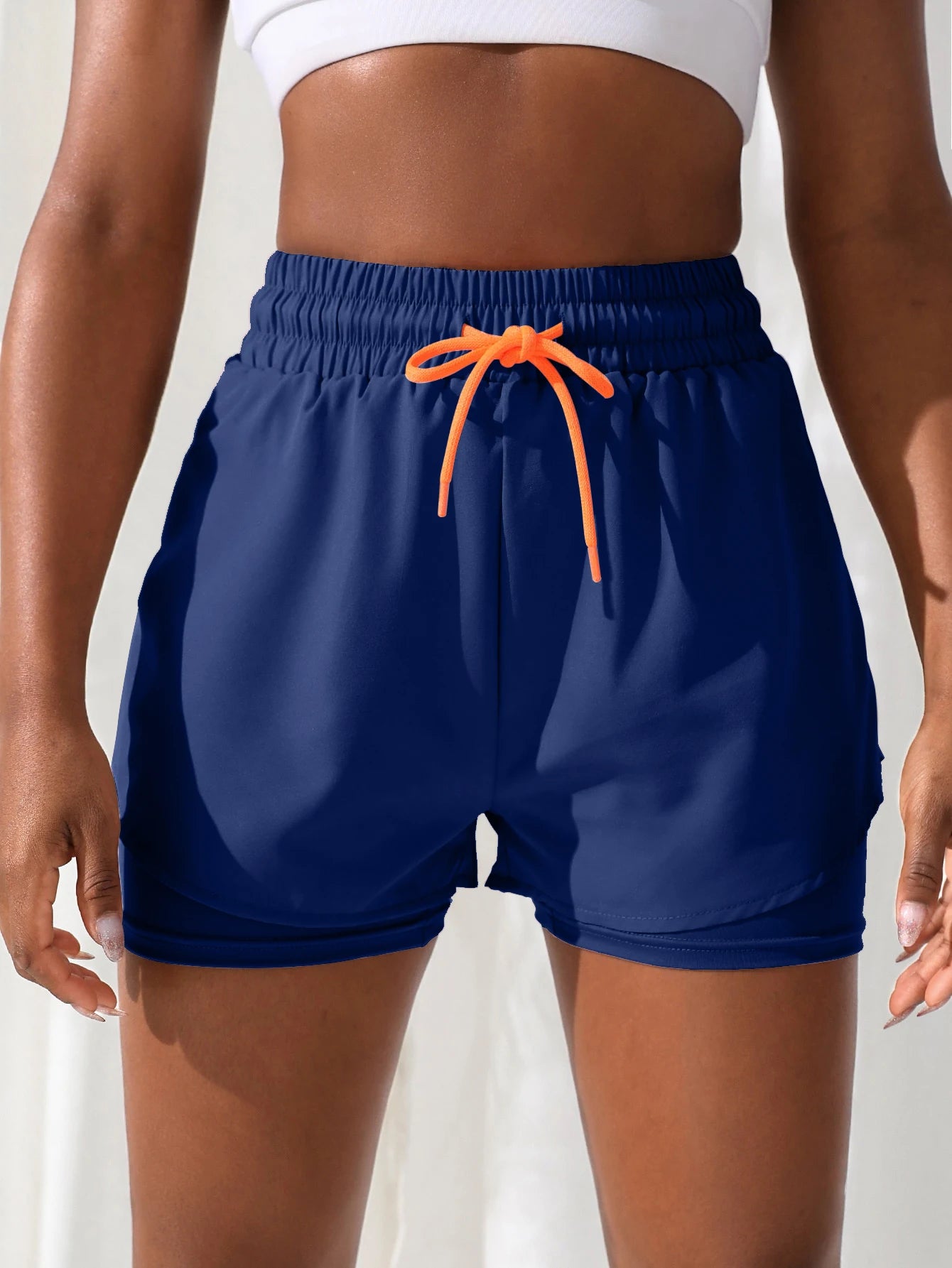 Women's High Rise 2-in-1 Running & Yoga Shorts