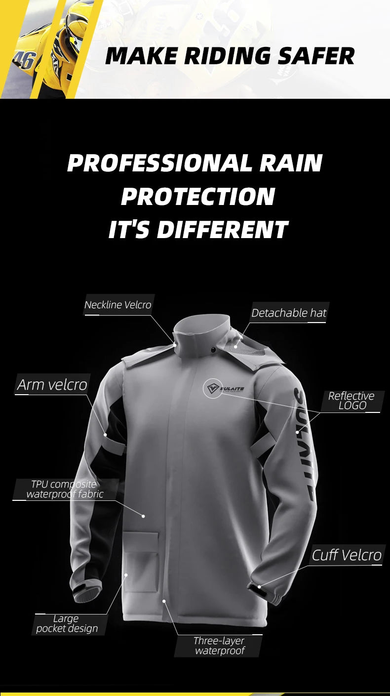 SULAITE All-Weather Moto Rain Suit | Men & Women