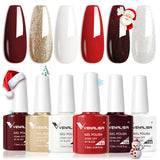 VENALISA 6-Piece Winter Gel Polish Set – HEMA & TPO Free