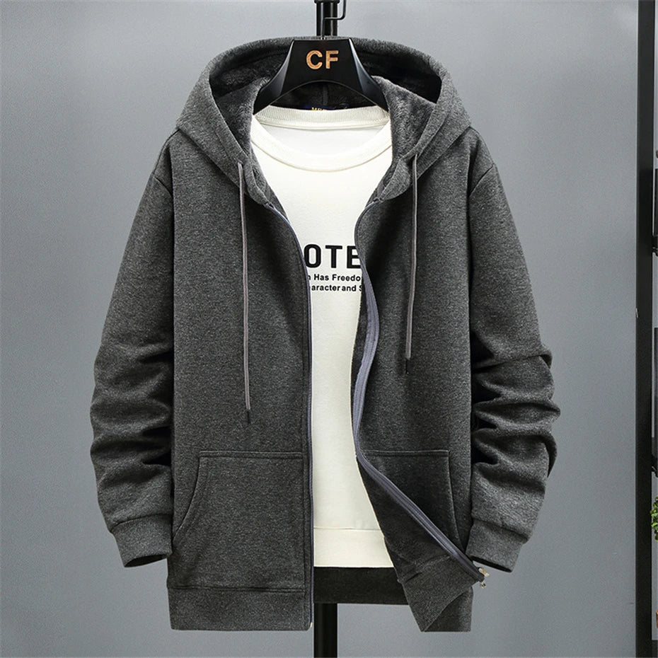 Men’s Plus Size Fleece Hoodie, Up to 12XL