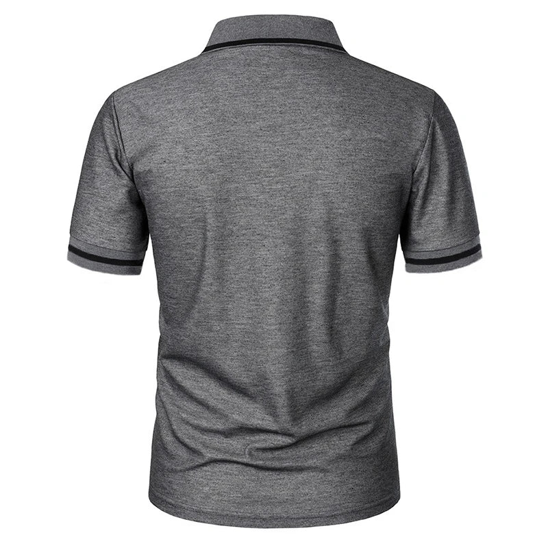 Men's Short Sleeve Knit Polo Shirt