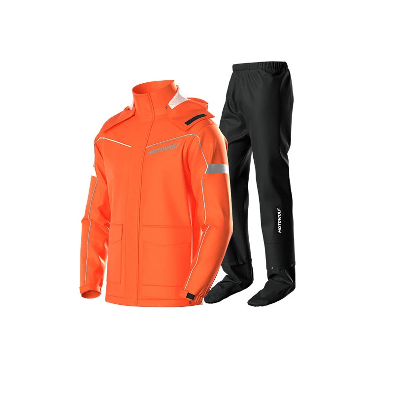 Waterproof Motorcycle Rain Suit – Jacket & Pants Set