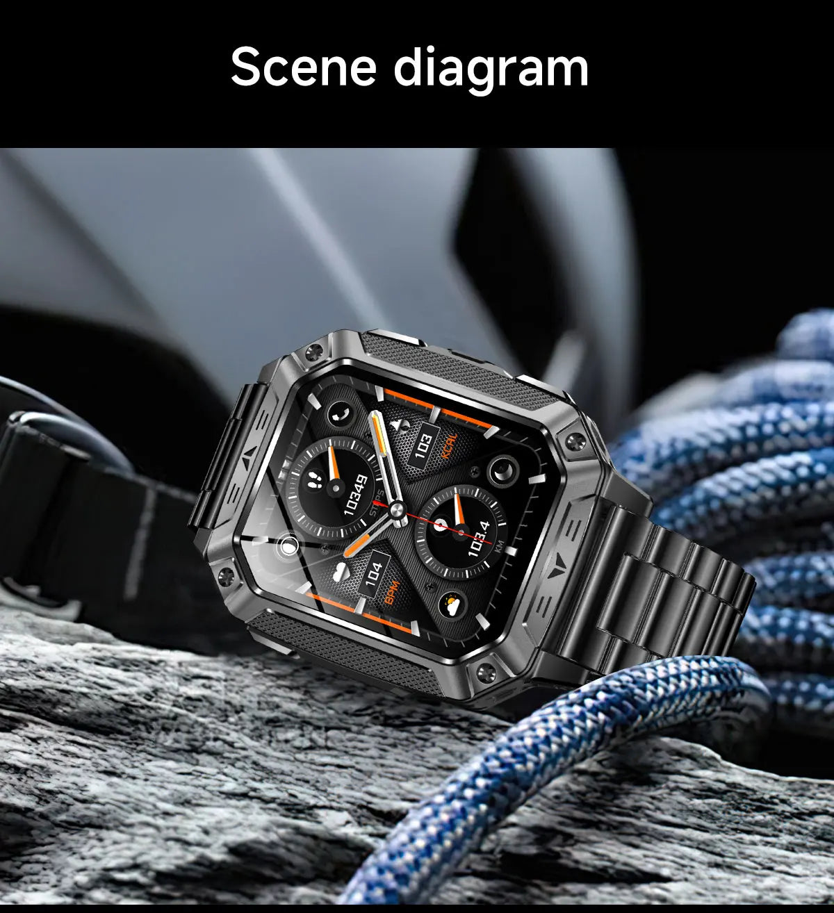 2026 Military-Grade Outdoor Sports Smartwatch 1400mAh
