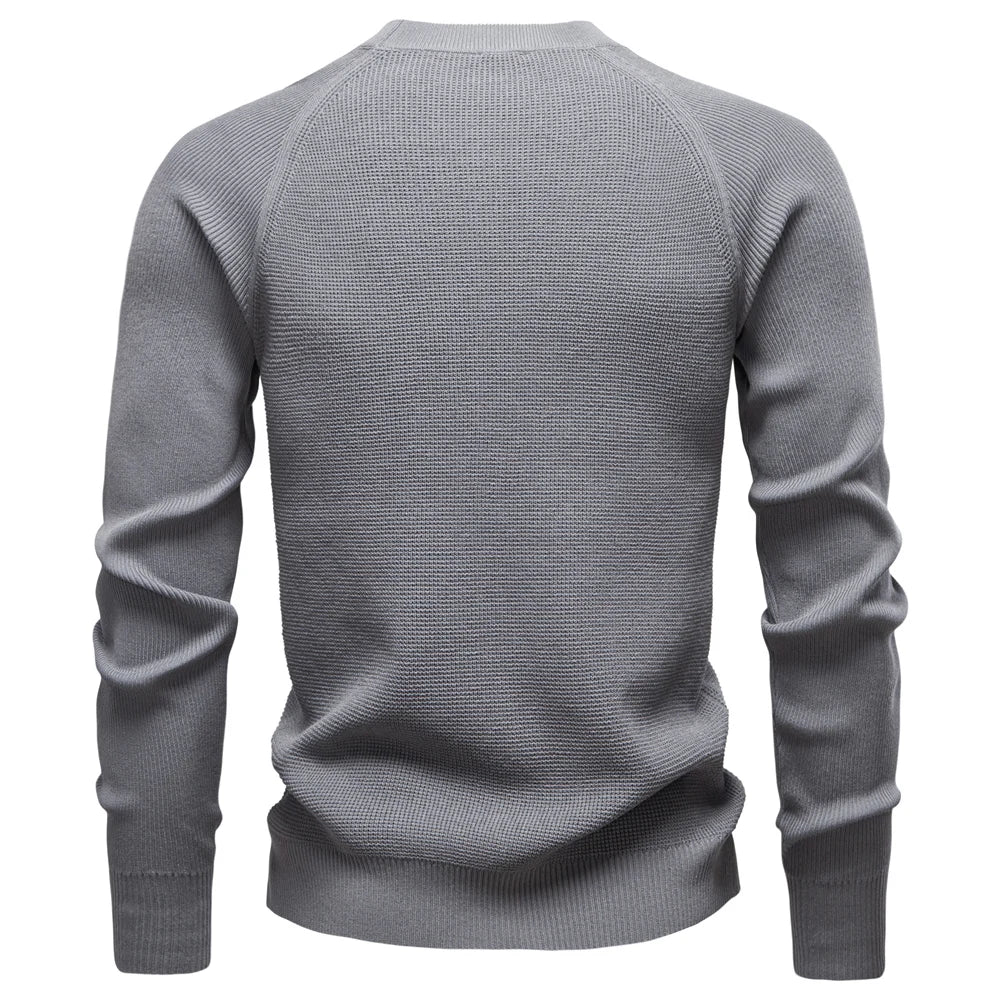 AIOPESON Men's Raglan Polo | Henley Collar Thermal Shirt