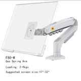 NB NORTH BAYOU F80 A5 Desktop Gas Spring 17-30" LCD LED Monitor Holder Mount Arm Full Motion Display Stand Loading 2-9 Kgs
