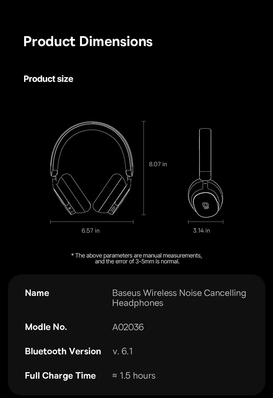 Baseus Inspire XH1 – Premium ANC Wireless Headphones