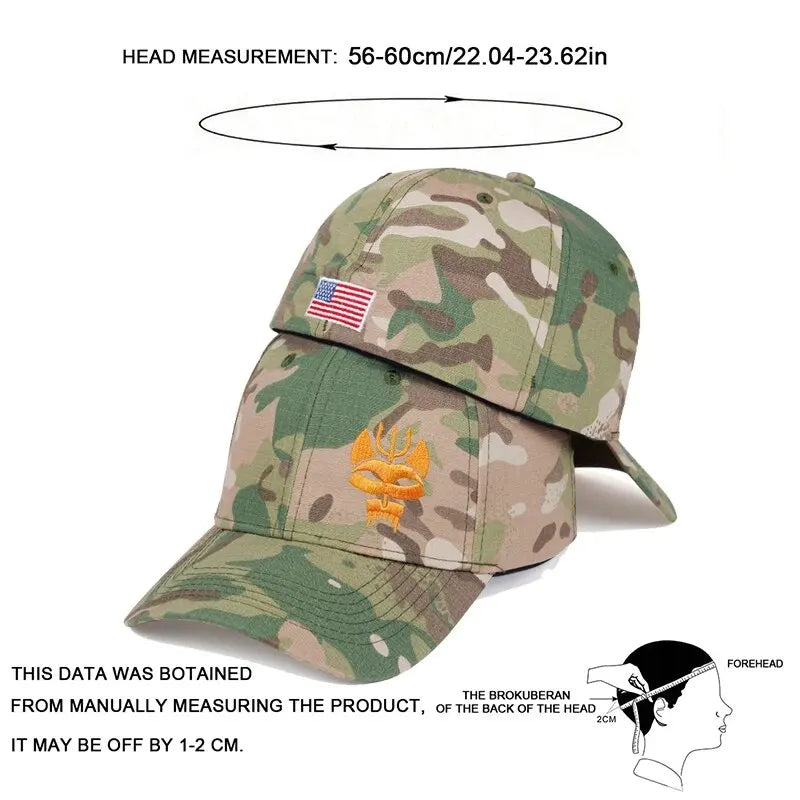 Unisex Wolf Embroidered Adjustable Baseball Cap