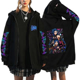 Arcane Jinx Graffiti Zipper Hoodie