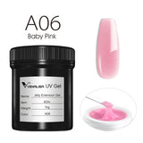 VENALISA Jelly Gel Large Volume 1L Jelly Nude Collection Not Burning Soak Off UV LED Soft Extension Gel Nail Gel Nail Manicure