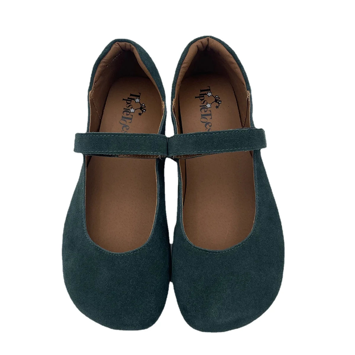 Tipsietoes 2026 Sprinng Autumn Barefoot Cow Suede Genuine Leather Women Ballerina With Zero Drop Flat Soft Sole Wider Toe Box