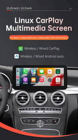 Mercedes-Benz NTG5.0 Wireless CarPlay & Android Auto Screen