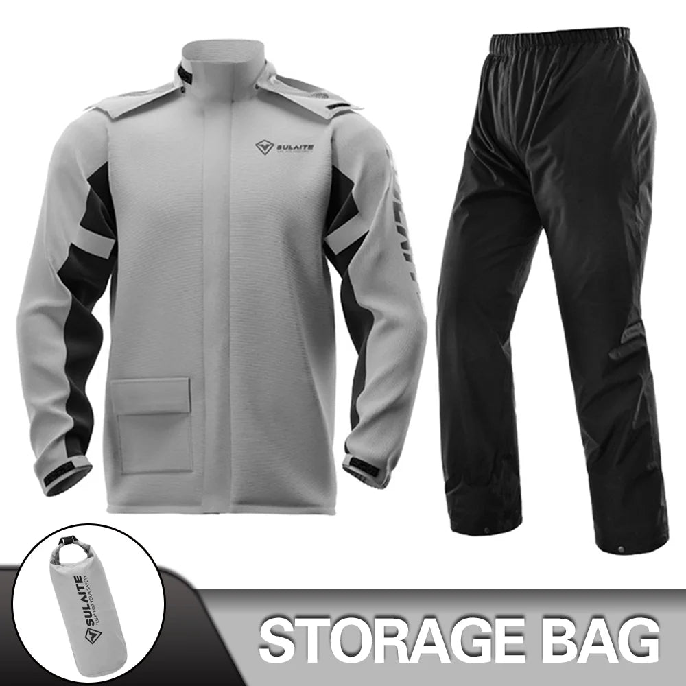 Waterproof Motorcycle Rain Suit – Jacket & Pants Set
