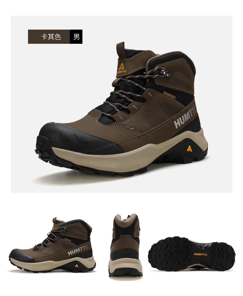 HUMTTO hiking shoes Men Winter Men outdoor Waterproof Sneakers Casual walking shoes women Trainers ankle trekking hunting boots