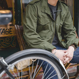 Maden Retro M65 Field Jacket – Men's Green Cotton Windbreaker