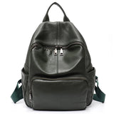 Natural Cowhide Backpack for Women&men Minimalist Design Casual Daily Versatile College Students' Shoulder Bags Travel Knapsack