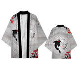 Men's Dragon Print Kimono Cardigan — Oversized Haori Yukata Shirt